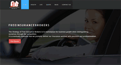 Desktop Screenshot of freeinsurancebrokers.net
