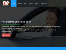 Tablet Screenshot of freeinsurancebrokers.net